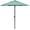 Aqua Green, variant on 5.8ft Patio Umbrella Outdoor Table Umbrellas with Push Button Tilt, UPF50+ Premium Steel Pole and Ribs for Deck, Lawn, Garden, Backyard & Pool (Red)