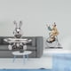 thumbnail image 2 of Figura Creativa De Conejo, Estatua De Payaso, Escultura, Bandeja De Joyería, Adorno De Escritorio Para Mesa, Centro De Mesa, Gabinete, Comedor, Decoración, Regalo, 2 of 8