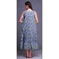 thumbnail image 2 of Bimba Chemises de Nuit en Coton Imprimées Colorées Lavande Bleu Papillons pour Femmes Robe Sans Manches Tenue de Nuit Robe Maxi Petit, 2 of 6