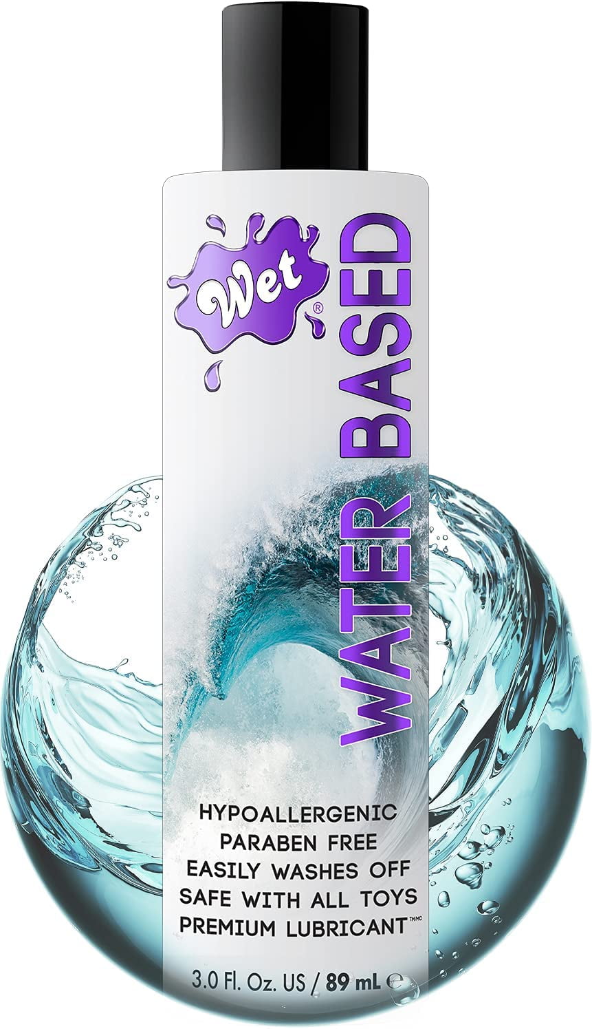 Wet Original Water Based Lube 3 fl oz Premium Personal Sex Lubricant