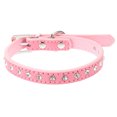 thumbnail image 2 of Collier de Sécurité Réglable en Forme de Fleur Décoratif en Strass pour Chien Chat Chiot Taille P Rose 1 Ensemble, 2 of 8
