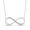 Sterling Silver, variant on Infinity Diamond Necklace for Women | 925 Sterling Silver Necklace with 1/20 Ct Natural Diamond