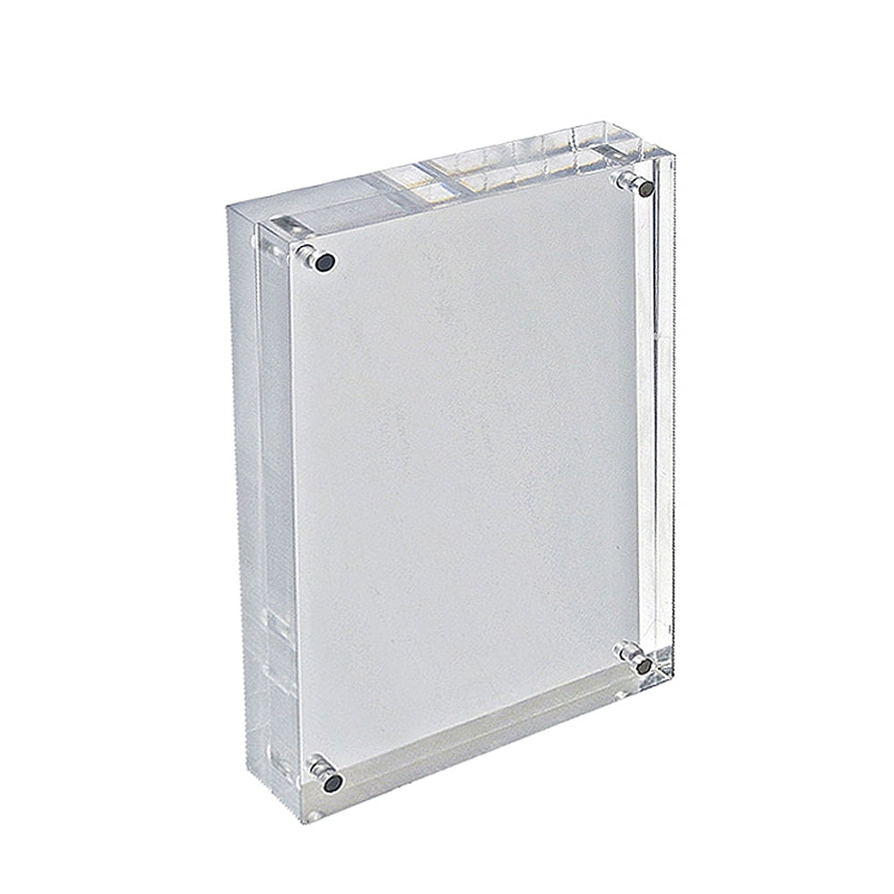 Azar Displays Acrylic Vertical/Horizontal Block Frame, 8 1/2" x 5 1/2