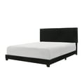 thumbnail image 2 of Crown Mark Erin Faux Leather Bed, Black, King, 2 of 6