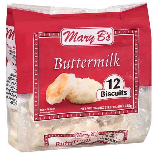 Mary B's Buttermilk Biscuits, 12 Ct, 26.4 Oz - Walmart.com