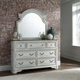 thumbnail image 3 of Liberty Furniture Industies, INC Magnolia Manor 7 Drawer Dresser in Antique White, 3 of 15