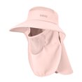 thumbnail image 2 of Qaailabf Women's Foldable Sun Protection Hat with Face Shield and Ponytail Opening - Wide Brim Fisherman Style Beach Hat with Removable Neck Cover - UPF 50+ Breathable Mesh - 55-60cm Adjustable, 2 of 7