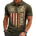thumbnail image 4 of RMGVDSD Men's Polo Shirts 4th Of July Polo Shirts For Men 250 Years America Anniversary Flag Shirt Patriotic Independence Day Fashion Tops Classic T-Shirts, 4 of 4