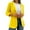 Yellow, variant on Women Coats Solid Color Minimalist Long Sleeve Jacket Fashion Stylish Classic Clothes