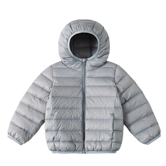 Tqyyweavej Hooded Puffer Jackets for Boys and Girls Lightweight and Packable Autumn and Winter Coat, Warm and Comfy Outerwear (2-14Years)