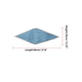 thumbnail image 2 of INSPIRE CHIC Women's Pleated Rhombus Solid Scarf Scarves Head Ribbon Bandana Blue, 2 of 4