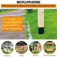 thumbnail image 6 of Mouliraty Adjustables Column Protector Stainless Steel Column Protection Kit Suitable For Wooden Mailboxes Fences Etc, 6 of 7