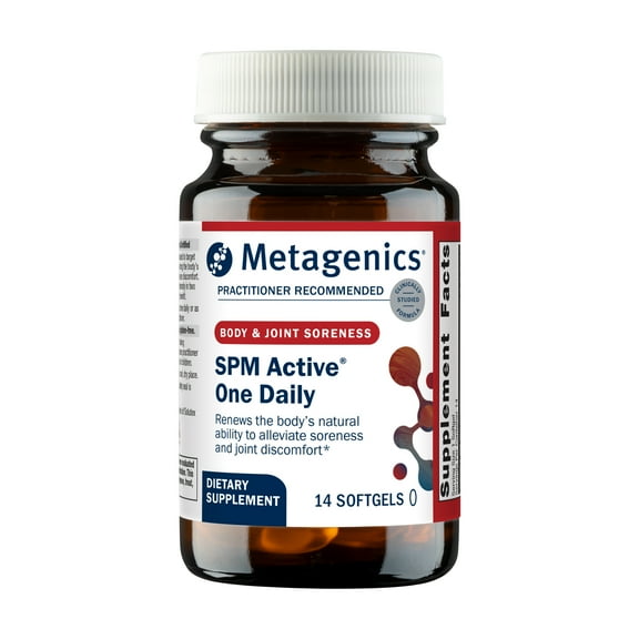 Metagenics SPM Active One Daily - Joint Soreness Supplement* - Encourages Soothing Relief* - Features Next Generation Omega Fish Oil - Non-GMO & Gluten-Free - 14 Softgels