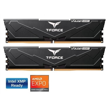 Team T-Force Vulcan 32GB (2 x 16GB) 288-Pin PC RAM DDR5 6000 (PC5 48000) Desktop Memory Model FLBD532G6000HC38GDC01