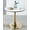 Golden#7, variant on Coffee Tables 31.5"GOLDEN AND WHITE Tulip Table Mid-century Dining Table for 2-4 people With Round Mdf Table Top, Pedestal Dining Table, End Table Leisure Coffee Table,ceramic and MDF top,Wooden Coff
