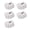 White L, variant on LJMsdf 5-Pack Mini Artificial Pumpkins 1.7 Inch - White or Orange Foam Decor for Fall Table, Thanksgiving & Halloween DIY Crafts