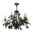 thumbnail image 2 of Meyda Tiffany 144383 Oak Leaf And Acorn 9 Light 32" Wide Taper Candle Style Chandelier -, 2 of 6