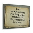 thumbnail image 2 of Scripture Walls The Holy Ghost 1 Corinthians 6:19 Bible Verse Canvas Christian Wall Art Bible Verse Print Ready To Hang Unframed, 2 of 18