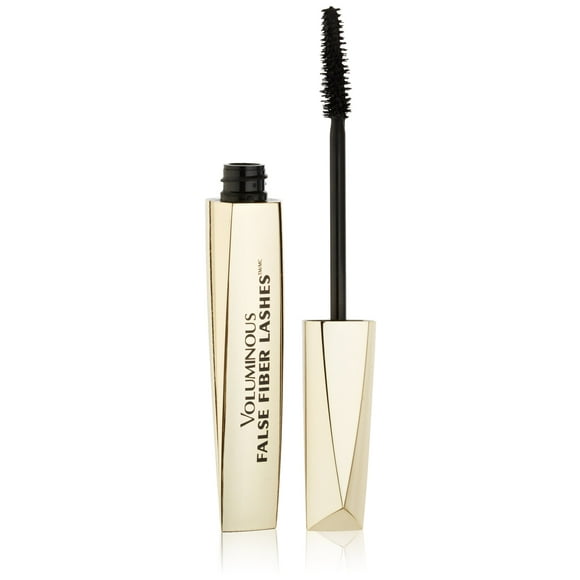 Máscara L'Oreal Paris para pestañas voluminosas de fibra falsa, color negro