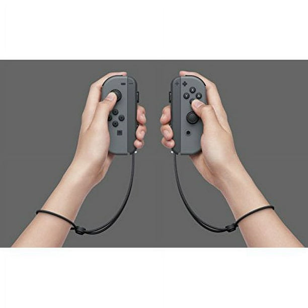 Restored Nintendo Switch With Gray Joy-Con Console Grey Black