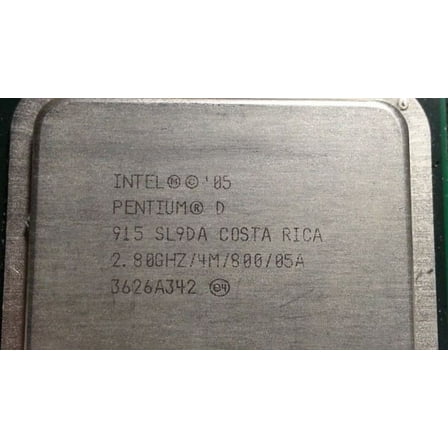 Cpu intel pentium d 915 sl9da 2.80ghz/4m/800/05a