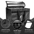 thumbnail image 5 of Yalin XXL Large Insulated Cooler Bag, Styrofoam Cooler of Keep Food Hot or Cold, Reusable Double Zipper Food Delivery Bag for Grocery Shopping, 20"W x 13"H x 10"D ( Black ), 5 of 6