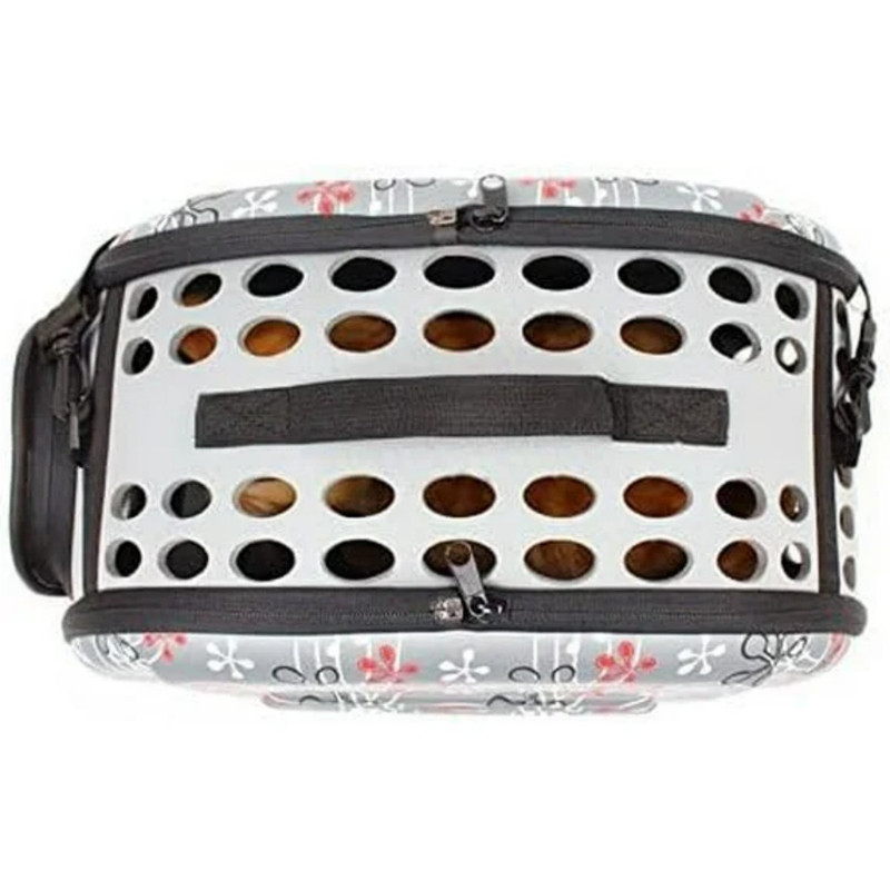 DENZUS Foldable Pet Carrier, Collapsible Travel Cage with Breathable Mesh for Dogs and Cats