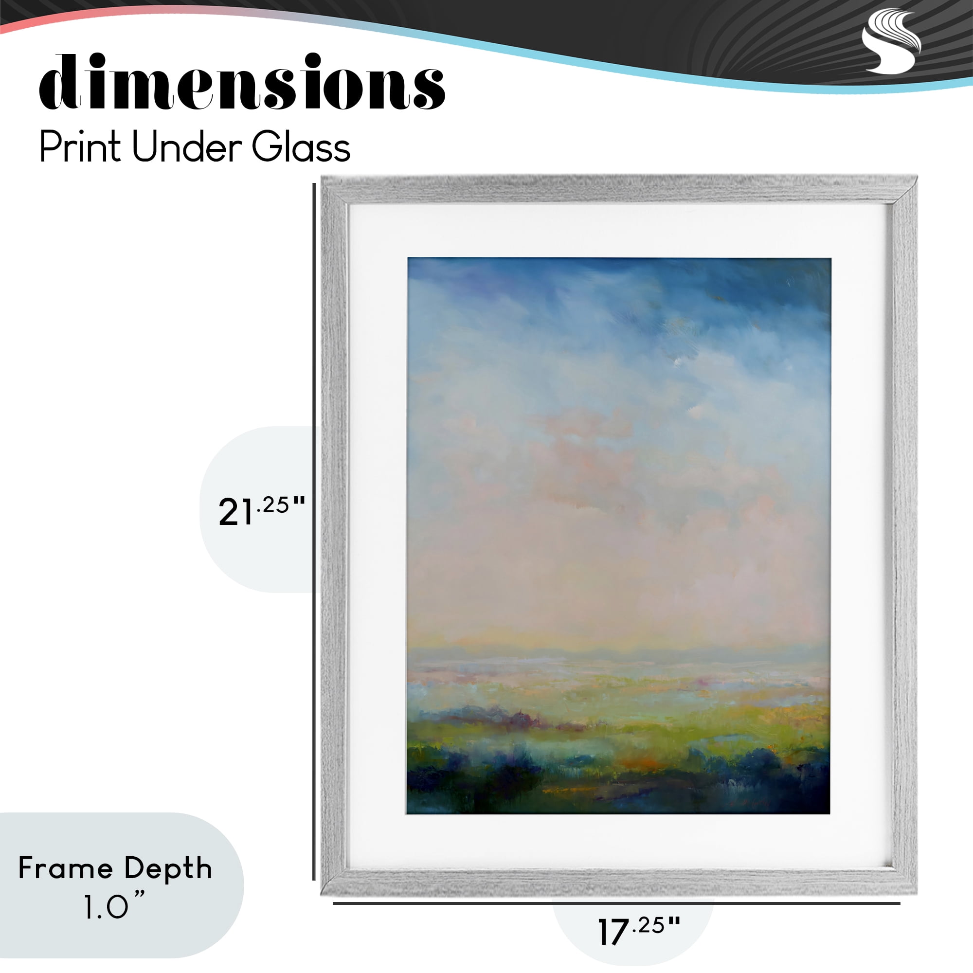 Stupell Industries Mystic Marsh Serenity Gray Framed Print Under Glass, design by William McCarthy