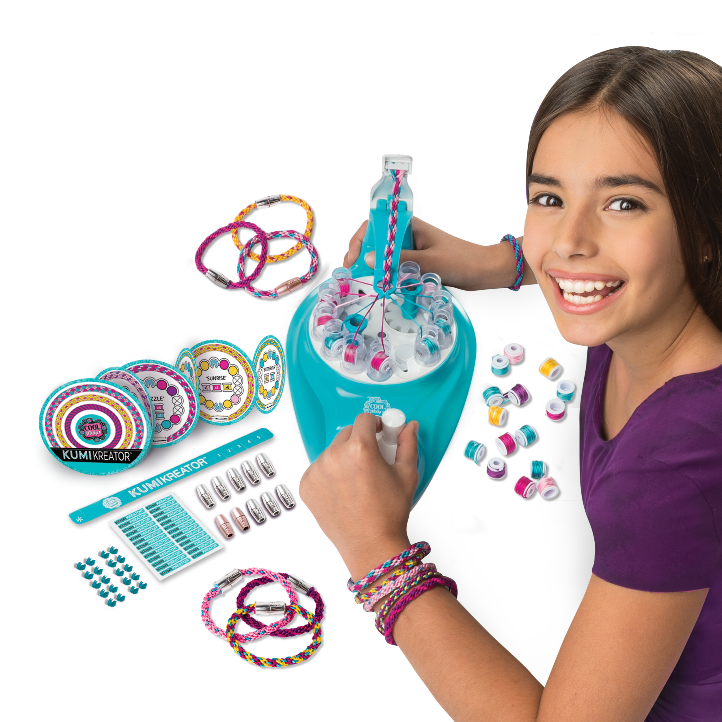 Cool Maker, KumiKreator Friendship Bracelet Maker Kit for Girls Age 8 & up - image 4 of 12