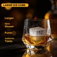 thumbnail image 6 of Large Silicone Ice Cube Tray (3 Pack),Whiskey Ice Cubes Mold,Make 2Inch Square Ice for Whiskey,Cocktails and Drinks,Premium Silicone,BPA Free, 6 of 9