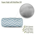 thumbnail image 5 of Majestic Home Goods Decorative Light Blue Chevron Round Bolster Pillow, 5 of 5