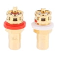 thumbnail image 3 of Adaptador de montaje en panel de chasis Hugo Conector RCA chapado en oro hembra, 3 of 7