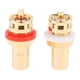 thumbnail image 3 of Adaptador de montaje en panel de chasis Hugo Conector RCA chapado en oro hembra, 3 of 7