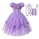 thumbnail image 1 of Vestido de fiesta de cumpleaños de princesa púrpura para niños, manga abullonada, vestido de baile Floral de tul para niñas pequeñas, Cosplay personalizado, 2-10T, nuevo Fivean unisex, 1 of 2
