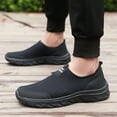 thumbnail image 3 of Baorden Men's Sports Shoes Fashion New Style Simple Solid Color Mesh Breathable Comfortable Lightweight Slip-On Casual Shoes, 3 of 9