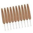thumbnail image 4 of Ganchos de ganchillo, mango de bambú, agujas de coser, herramientas de bordado, una sola cabeza, 1,5 mm 10 Piezas Eigraketly HA006418-05, 4 of 6