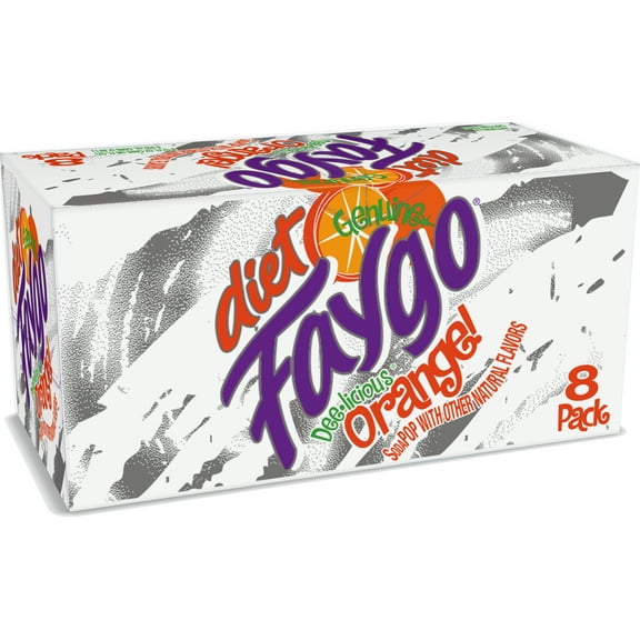 Faygo 8pk/12oz Diet Orange