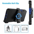 thumbnail image 5 of Samsung Galaxy A23 5G Case with Belt-Clip Holster ,Njjex Heavy Duty Protective Drop Protection Shockproof Cover with screen protector - Black + Blue, 5 of 6