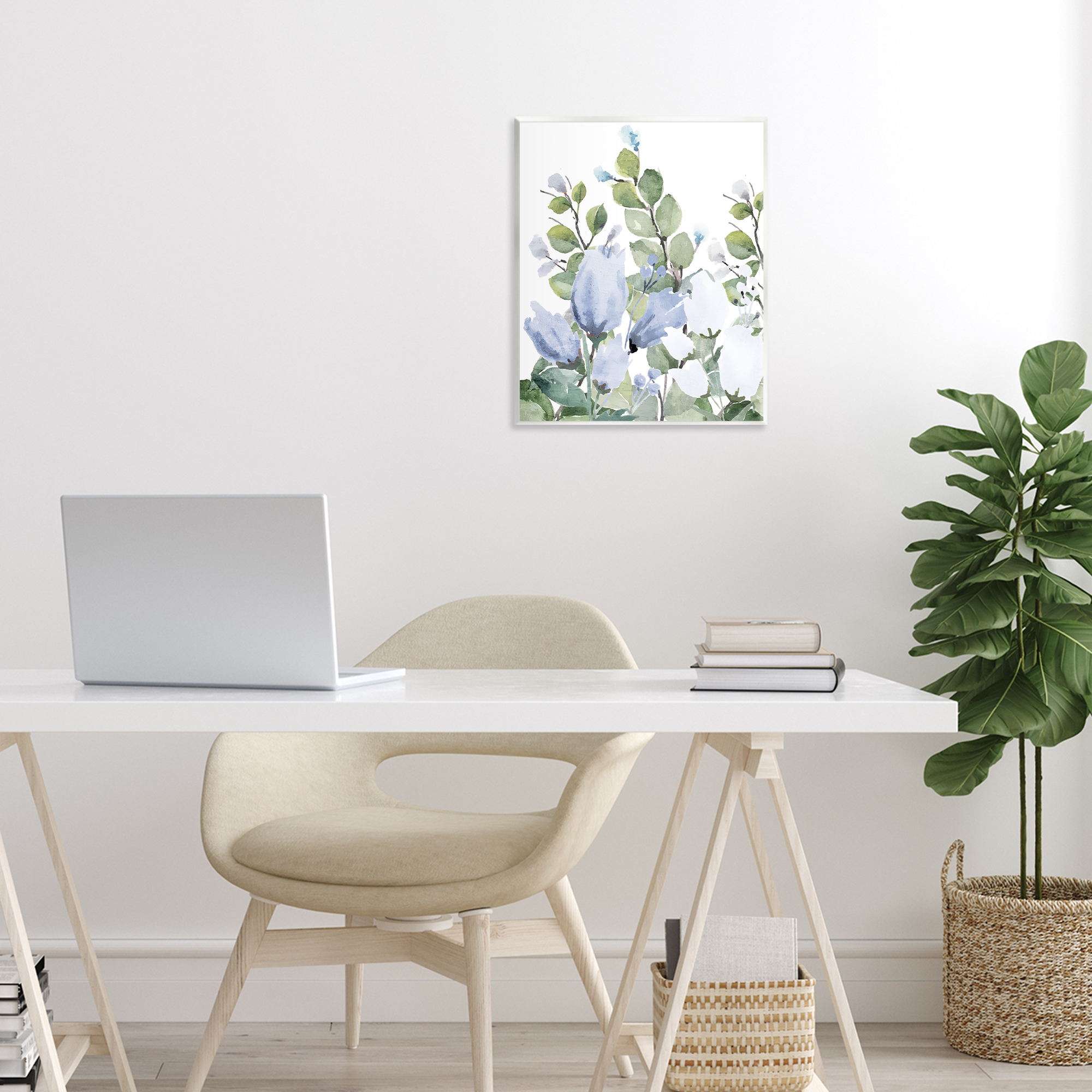 Stupell Industries Blue Spring Botanicals Wall Plaque Art, design by Kim Allen