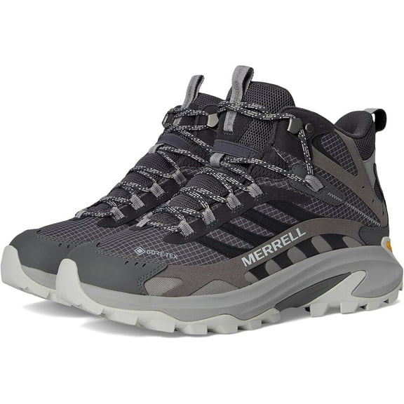 Merrell J037503z Moab Speed 2 Mid GTX Waterproof Hiking Boots for Men - Asphalt - 12M