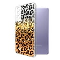 thumbnail image 2 of FINCIBO Soft TPU Clear Case Slim Cover for Samsung Galaxy S22 6.1" 2022 (NOT FIT Galaxy S22+/S22 Plus 6.5" 2022/Galaxy S22 Ultra 6.8" 2022), Yellow Glitter Black/White Leopard & Black/Yellow Leopard, 2 of 3