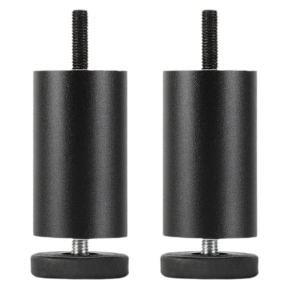 Fzaqwen 2x Adjustable Furniture Legs Support Legs Aluminum Alloy Rustproof Sofa Feet for 6cm