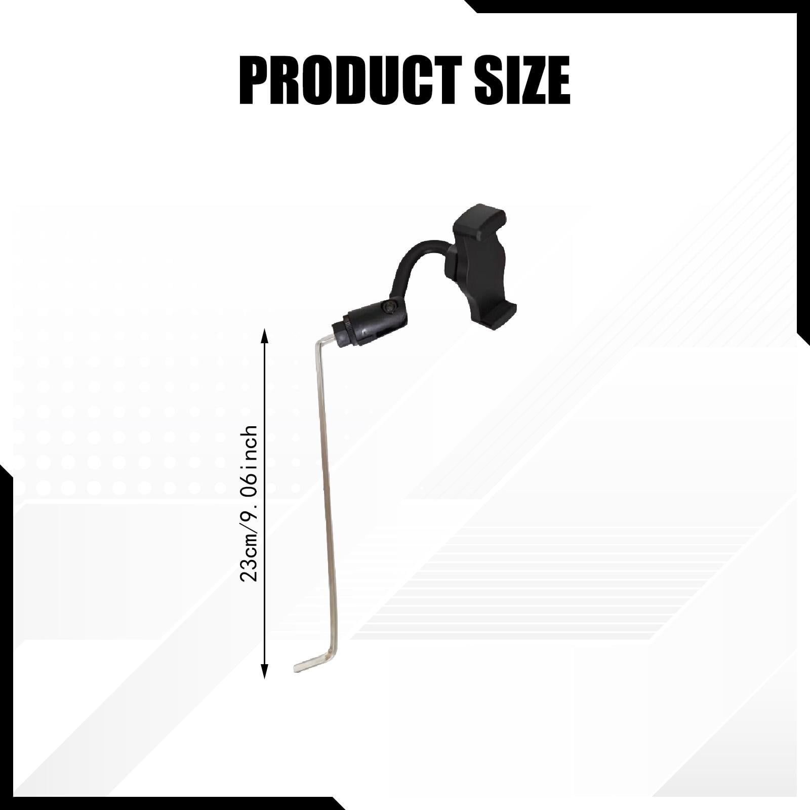 Saxophone Lyre Clip Sheet Music Holder Angle Adjustable Durable ABS Stainless Steel for Marching Band Gigs