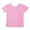 Pink -BF06, variant on Dwellite Girls Lettuce Trim Short Sleeve Shirts Summer Ribbed Crewneck T Shirt for Kids Casual Blouse 1-10Y Green -BF06 120