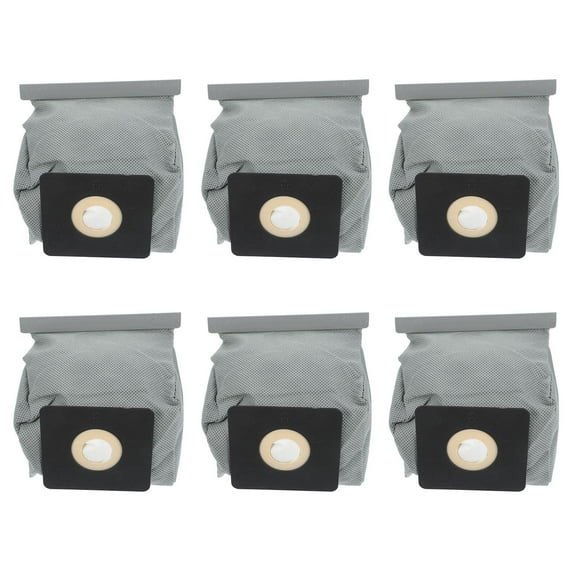 LABSERRON 6Pcs Dust Collection Bag for Vacuum Cleaner with Practical Design Grey Polyester 8.7x6.7in