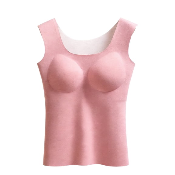 Cavosen Womens Trendy Tops Seamless Sleeveless Top Padded Solid Lightweight Basic Cami Tank Soft Summer Sport Tops
