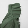 thumbnail image 5 of JIUWEN Women's One Piece Swimsuit Ruffle Cutout Bathing Suits Slimming Tummy Control V Neck Wrap Swimwear-Army Green-L,One Piece Swimsuit Women,Ruffle Swimsuits for Women,Tummy Control Swimsuit, 5 of 9