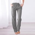 thumbnail image 2 of Women's Wide Leg Pants with Pockets High Waist Loose Sweatpants Casual Lounge Yoga Workout, 2 of 5