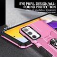 thumbnail image 2 of Case for Samsung Galaxy S20 FE 2022/S20 FE 5G/S20 FE, Ring Holder Kickstand Anti-Fingerprint Non-slip Anti-Drop Heavy Duty Defender Rugged Case Cover for Samsung S20 FE Phone 6.5",Pink, 2 of 20