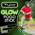 thumbnail image 3 of Flybar Jolt Pogo Stick for Kids, Perfect for Beginners w/ Foam-Covered Metal Frame, Handles & Padding, Non-Slip Foot Pads, Wide Tip, Outdoor Active Play Toy for Boys & Girls, Ages 6+, Lime Leaper LED, 3 of 7